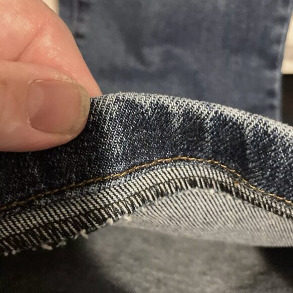 Kensie jeans vintage luxe Size 10/30 The High Rise Bootcut Cute Blue Distressed - Picture 3 of 6